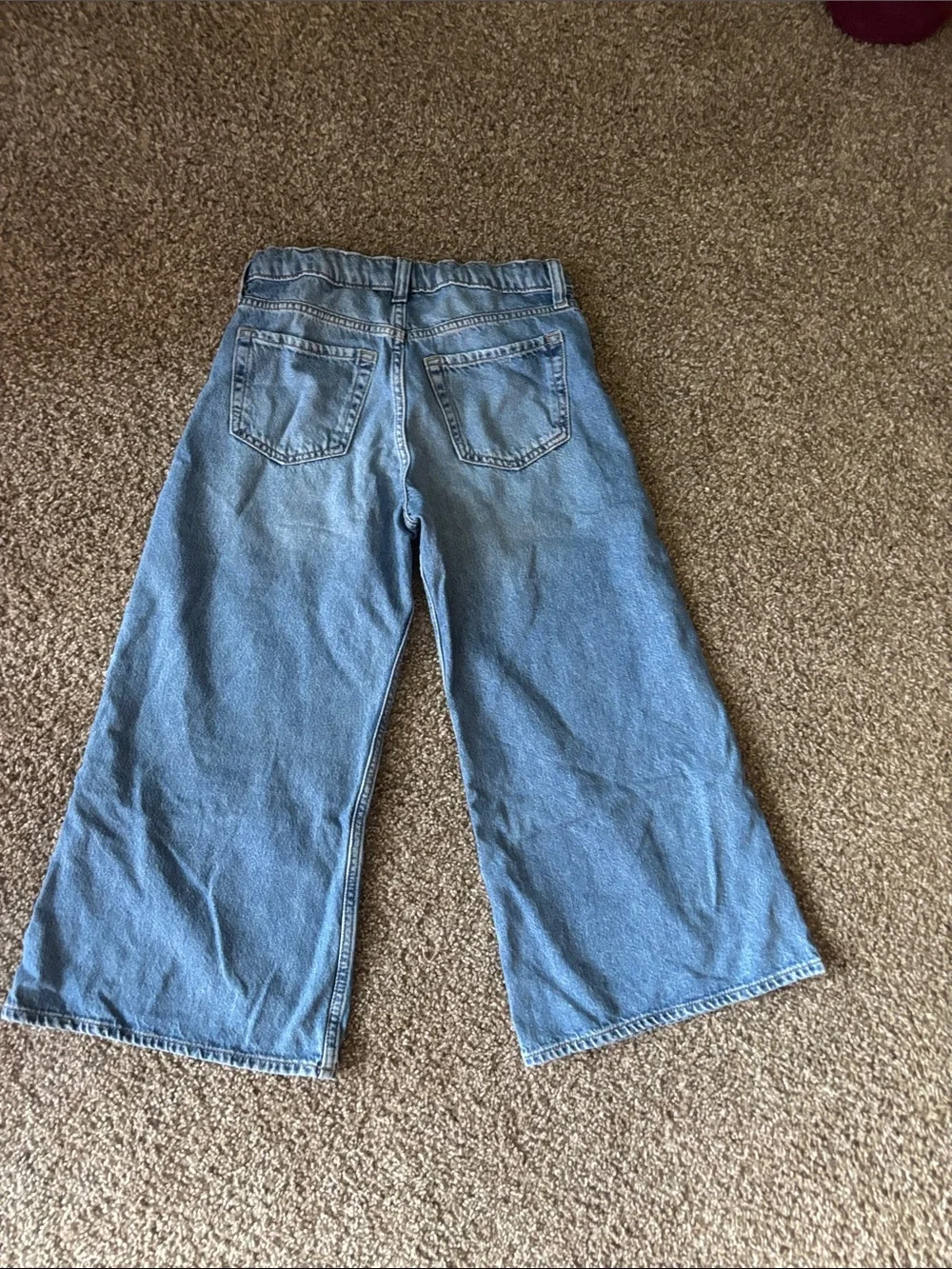 GAP Kids Wide-Leg Jeans in Light Blue Wash - Girls 8 plus